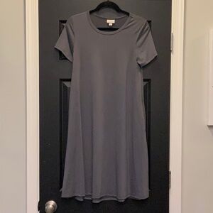 Lularoe Jessie Dress W/ Side Pockets Dark Grey XS 💎